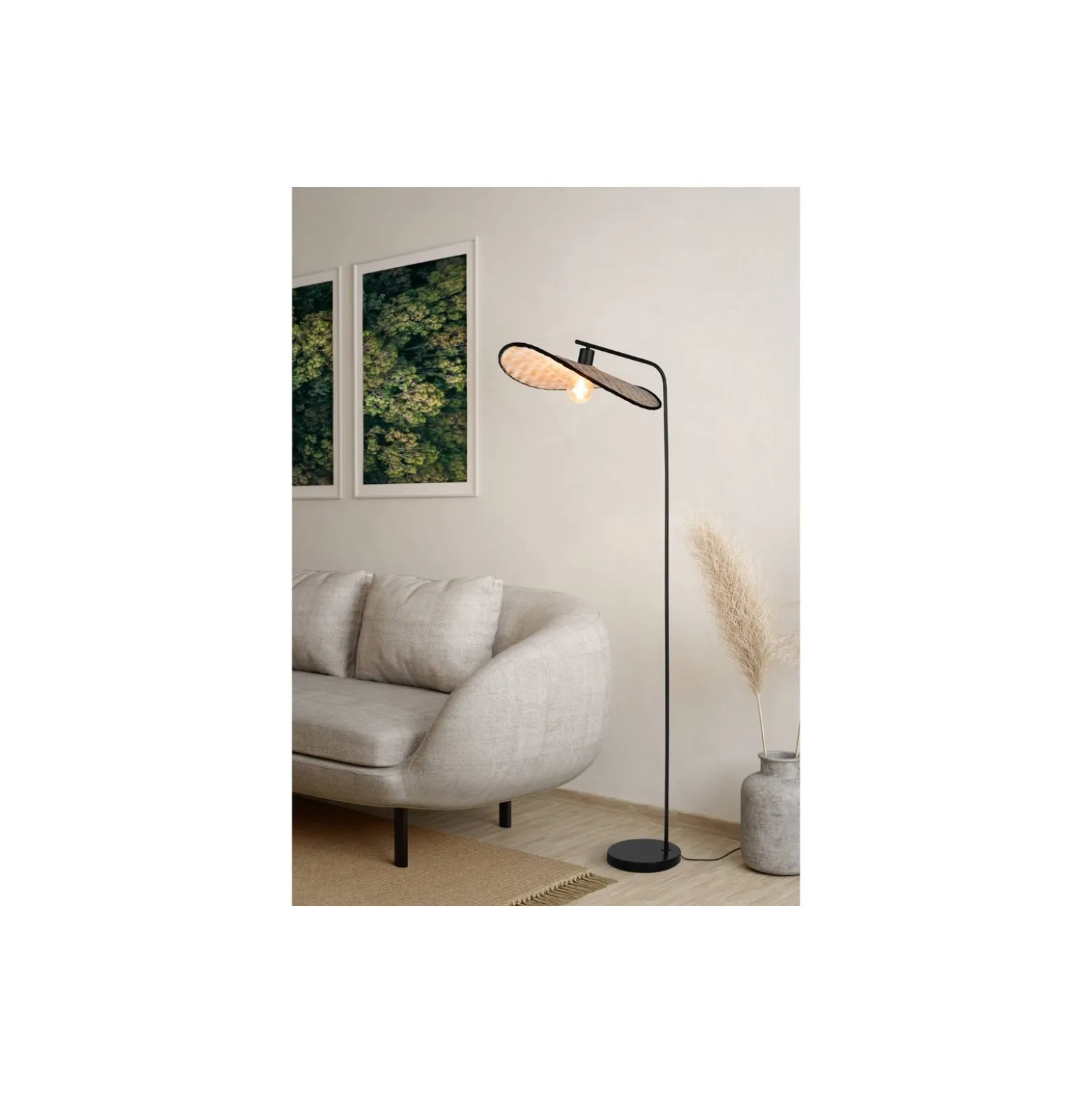 Eglo Golvlampa Marywell Stål Svart | IP20 - Passande för 1x E27