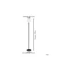 Eglo Golvlampa Montapalma-L Solar Stål Svart 2W 190lm - 830 Varm Vit | IP54 - Dimbar - USB-C