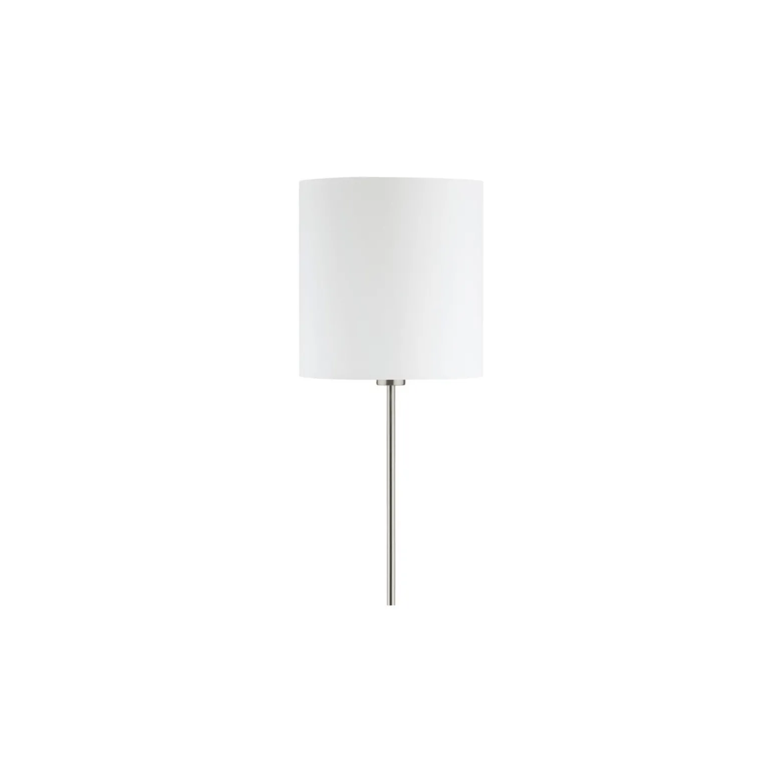 Eglo Golvlampa Pasteri Stål Satin Nickel Vit | IP20 - Passande för 1x E27