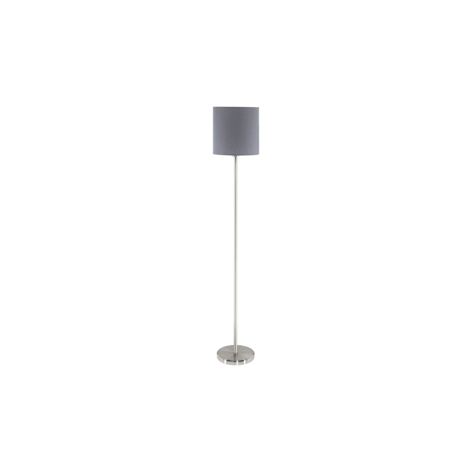 Eglo Golvlampa Pasteri Stål Satin Nickel Grå | IP20 - Passande för 1x E27