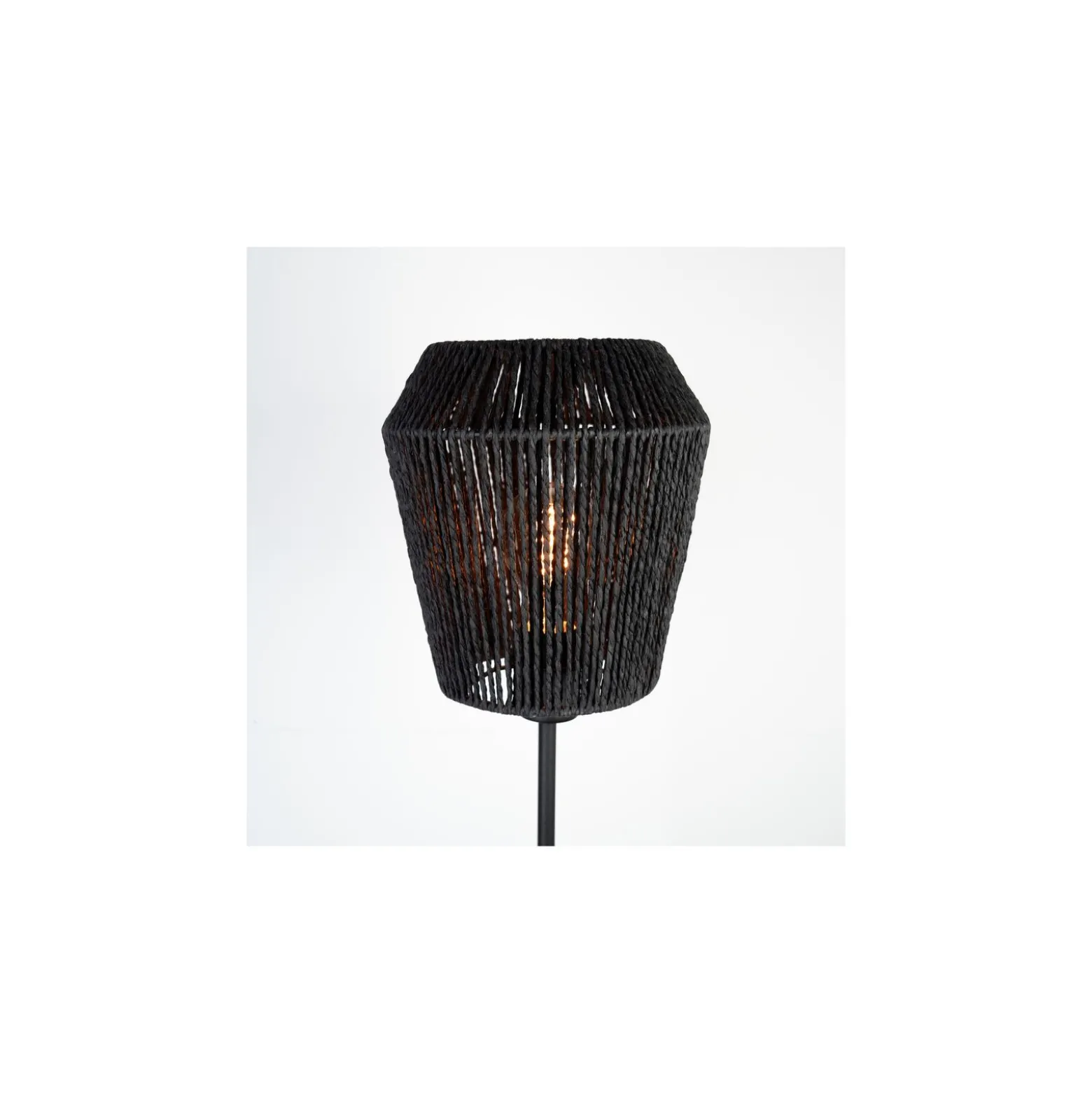 Eglo Golvlampa Persley Stål Svart Papper | IP20 - Passande för 1x E27
