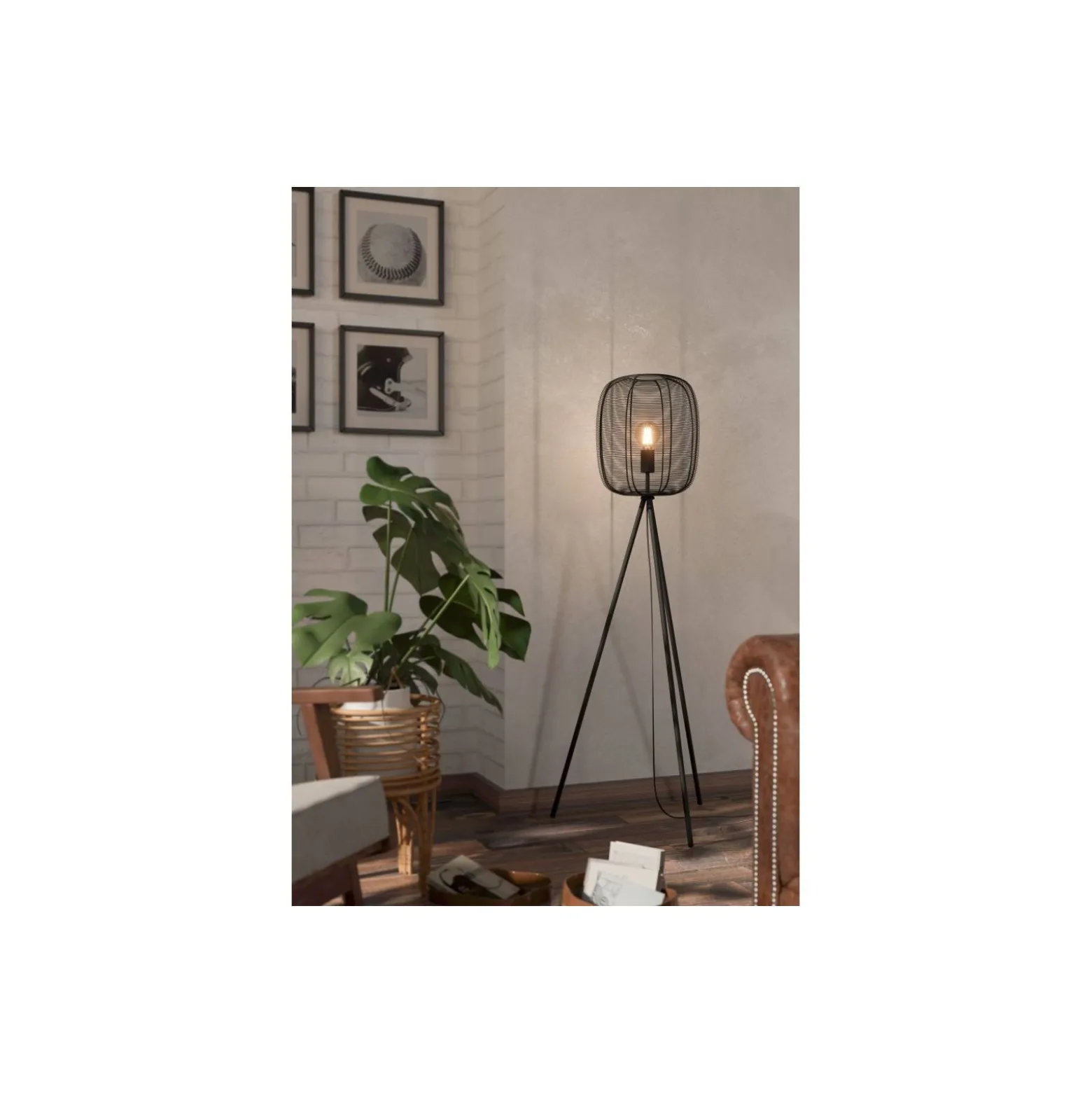 Eglo Golvlampa Rinroe Stål Svart | Passande för E27