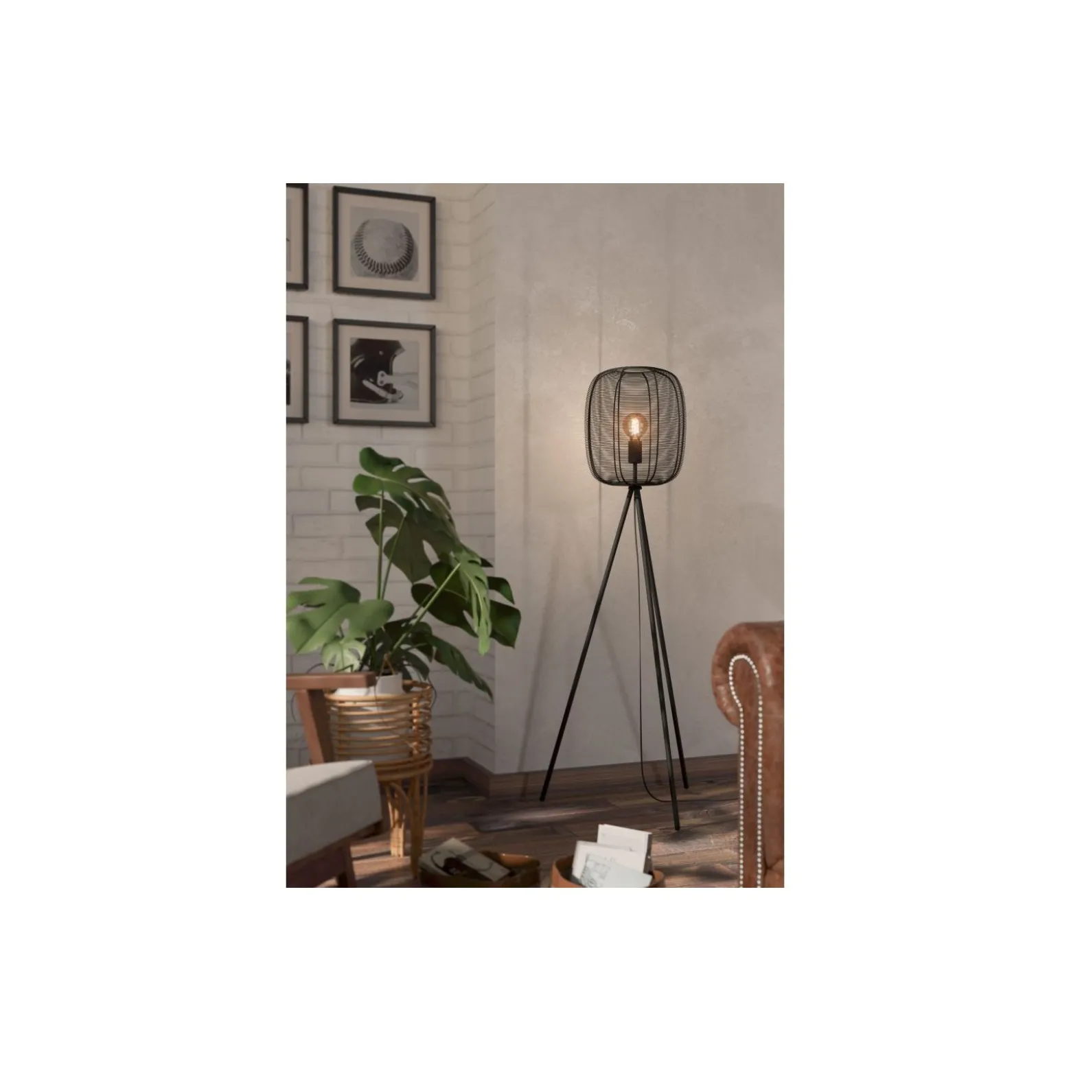 Eglo Golvlampa Rinroe Stål Svart | Passande för E27