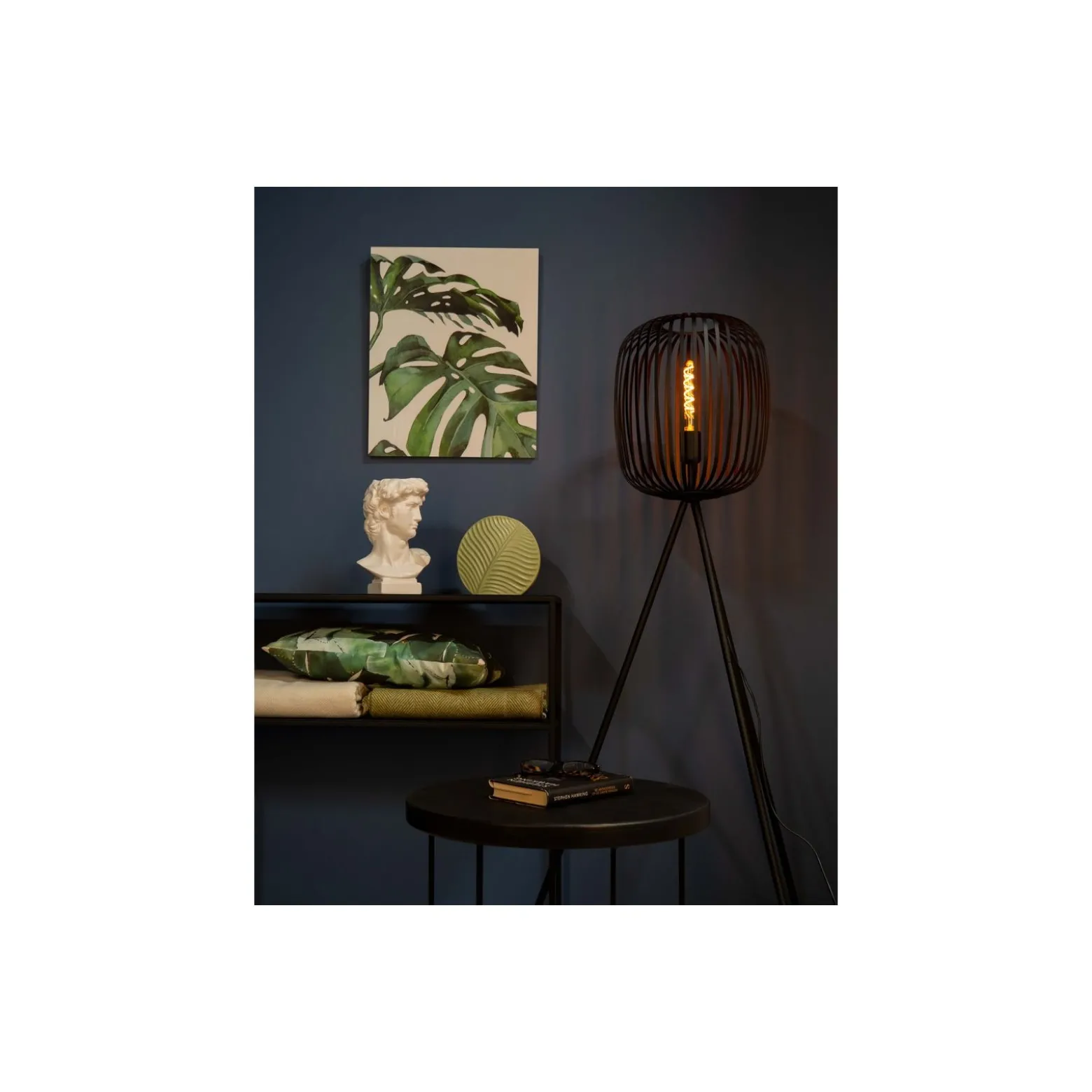 Eglo Golvlampa Romazzina Stål Svart | IP20 - Passande för 1x E27