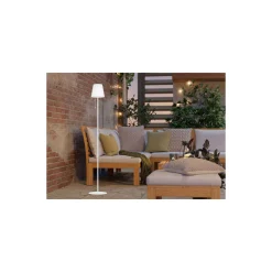 Eglo Golvlampa Scordiano-L Solar Stål Vit 2W 220lm - 830-840-865 CCT | IP44 - USB-C