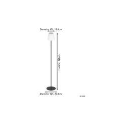 Eglo Golvlampa Scordiano-L Solar Stål Svart 2W 220lm - 830-840-865 CCT | IP44 - USB-C