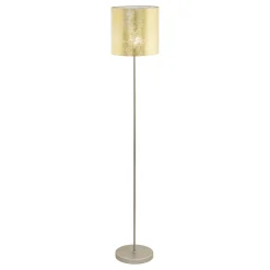 Eglo Golvlampa Viserbella Stål Guld | Passande För 1x E27