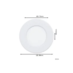 Eglo Infälld Spot Badrumsbelysning Fueva 6 Plast Vit 3.7W 450lm - 827-840-865 CCT