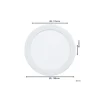 Eglo Infälld Spot Badrumsbelysning Fueva 6 Plast Vit 10.5W 1200lm - 827-840-865 CCT