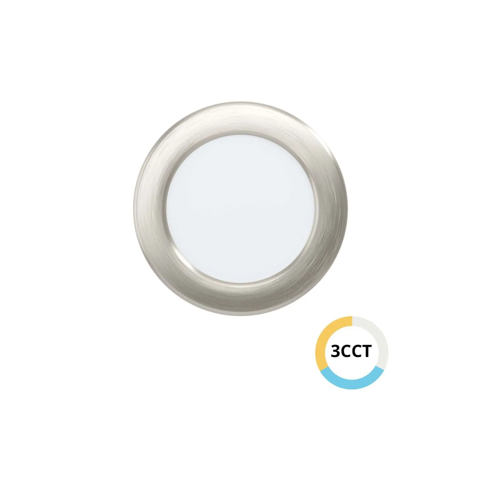 Eglo Infälld Spot Fueva 6 Plast Satin Nickel 6.3W 720lm - 827-840-865 CCT
