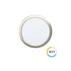 Eglo Infälld Spot Fueva 6 Plast Satin Nickel 18.5W 2100lm - 827-840-865 CCT