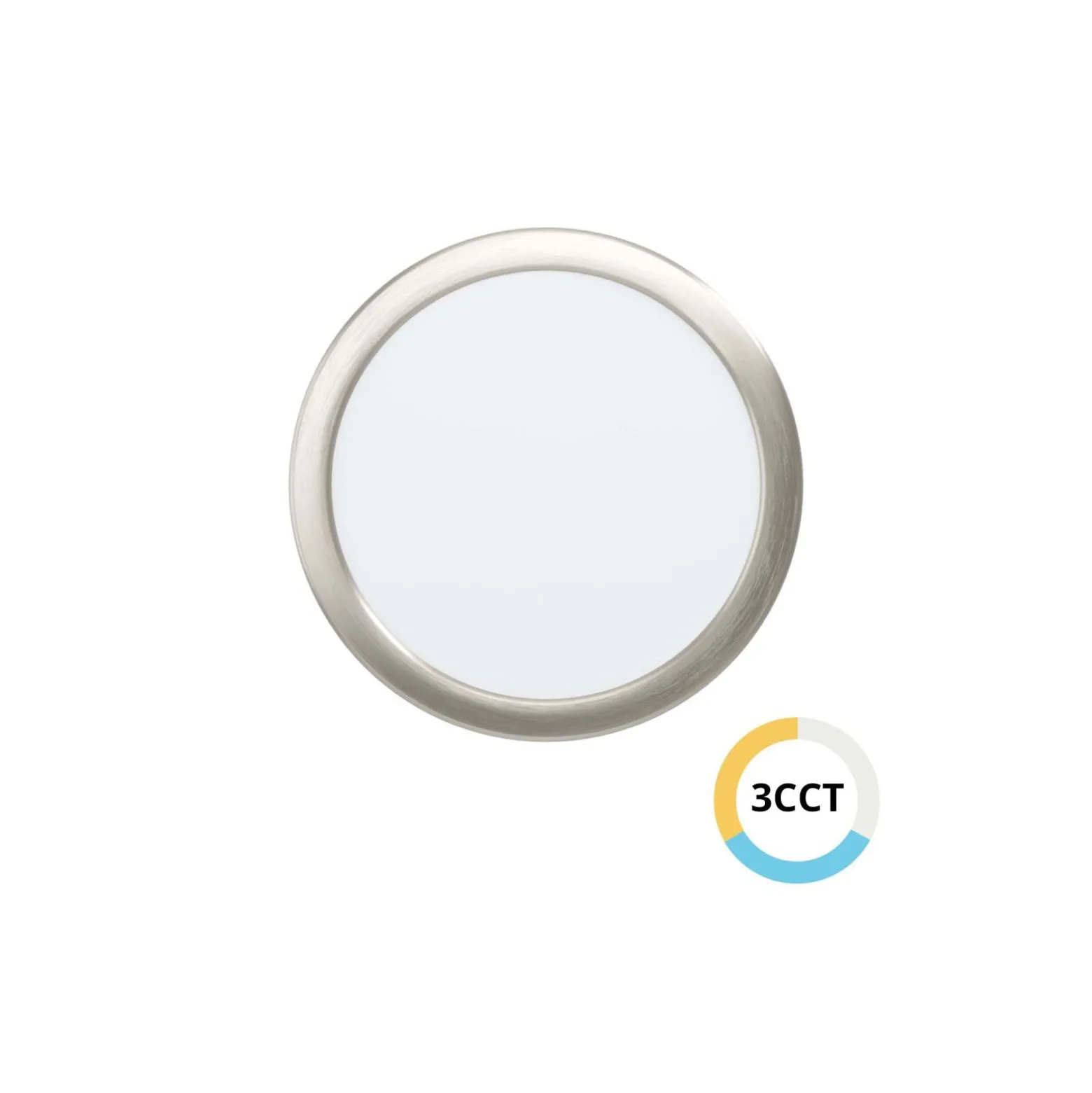 Eglo Infälld Spot Fueva 6 Plast Satin Nickel 18.5W 2100lm - 827-840-865 CCT