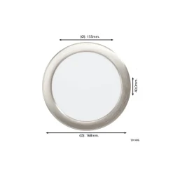Eglo Infälld Spot Fueva 6 Plast Satin Nickel 10.5W 1200lm - 827-840-865 CCT