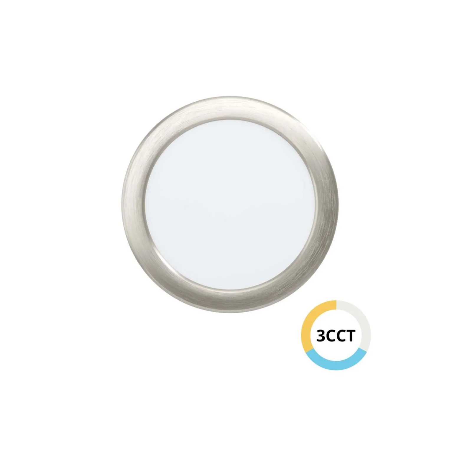 Eglo Infälld Spot Fueva 6 Plast Satin Nickel 10.5W 1200lm - 827-840-865 CCT