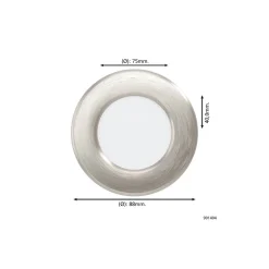 Eglo Infälld Spot Fueva 6 Plast Satin Nickel 3.7W 450lm - 827-840-865 CCT