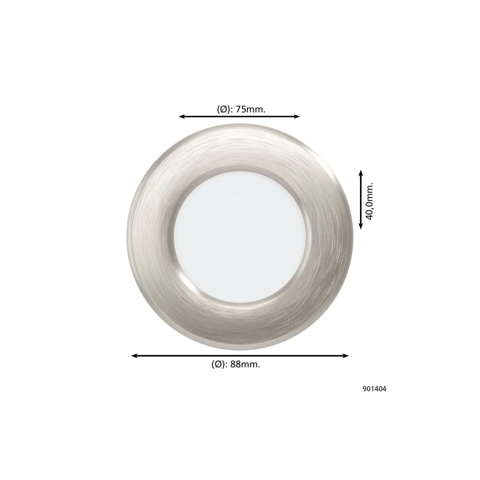 Eglo Infälld Spot Fueva 6 Plast Satin Nickel 3.7W 450lm - 827-840-865 CCT