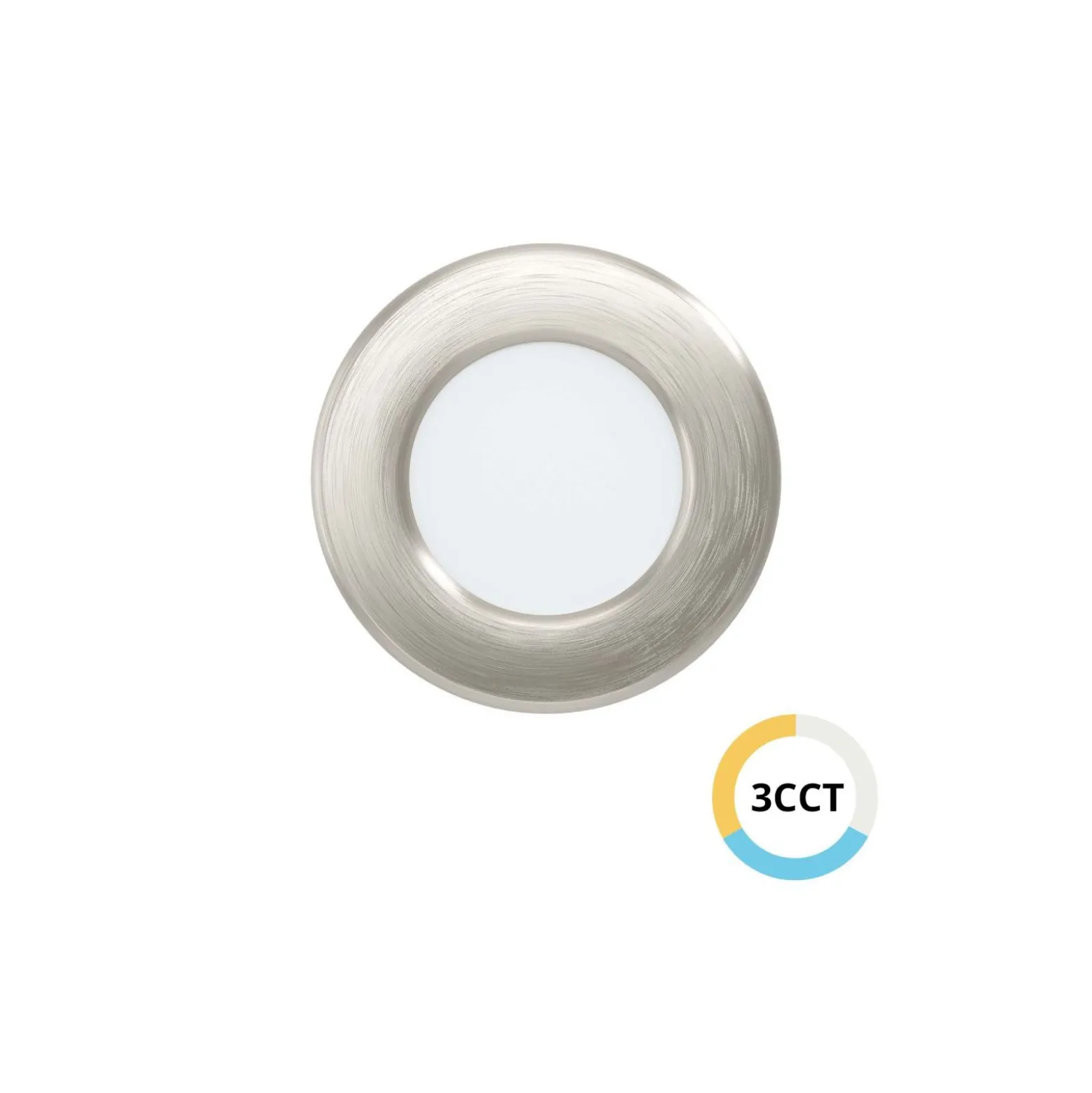 Eglo Infälld Spot Fueva 6 Plast Satin Nickel 3.7W 450lm - 827-840-865 CCT