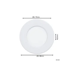 Eglo Infälld Spot Fueva 6 Plast Vit 3.7W 450lm - 827-840-865 CCT