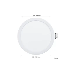 Eglo Infälld Spot Fueva 6 Plast Vit 18.5W 2100lm - 827-840-865 CCT