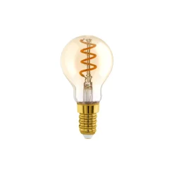 Eglo LED Boll E14 Filament Ambar 4W 145lm - 820 Extra Varm Vit | Dimbar - Ersättare 15W