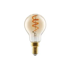 Eglo LED Boll E14 Filament Ambar 4W 145lm - 820 Extra Varm Vit | Dimbar - Ersättare 15W