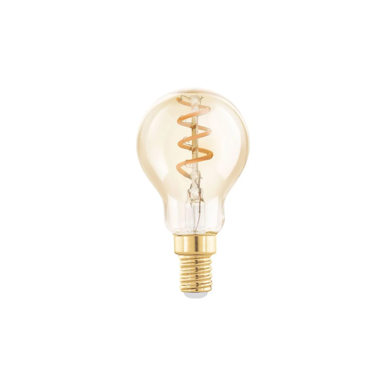 Eglo LED Boll E14 Filament Ambar 4W 145lm - 820 Extra Varm Vit | Dimbar - Ersättare 15W