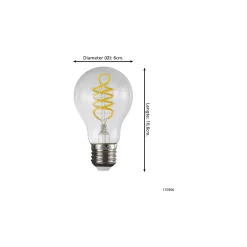 Eglo LED E27 Päron Klar Filament 7.3W 806lm - 827 Extra Varm Vit | Ersättare 60W