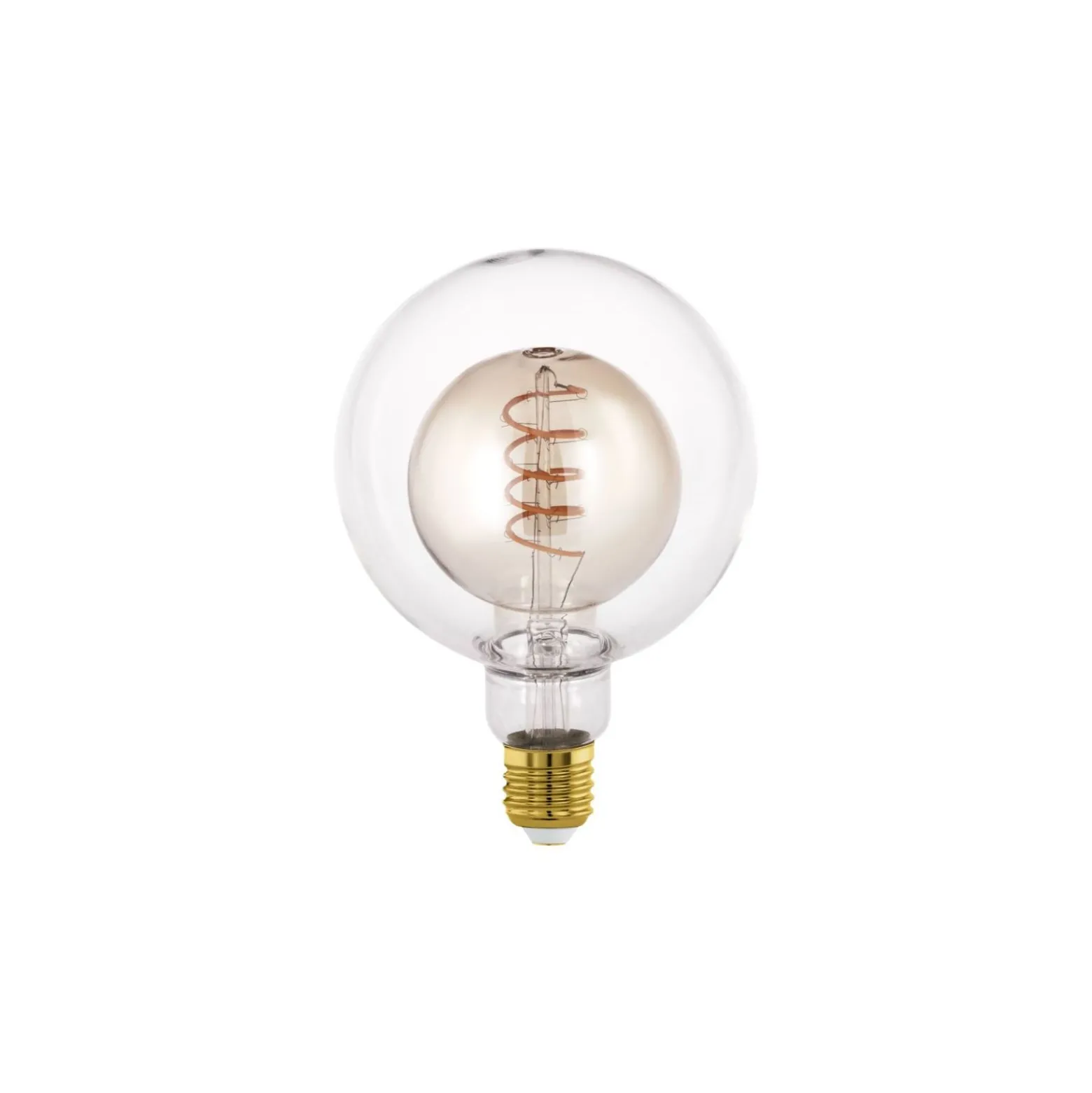 Eglo LED Globe E27 Filament Ambar 4W 200lm - 820 Extra Varm Vit | Dimbar - Ersättare 25W
