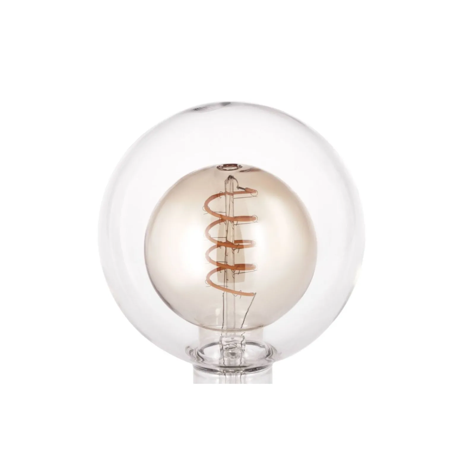 Eglo LED Globe E27 Filament Ambar 4W 200lm - 820 Extra Varm Vit | Dimbar - Ersättare 25W