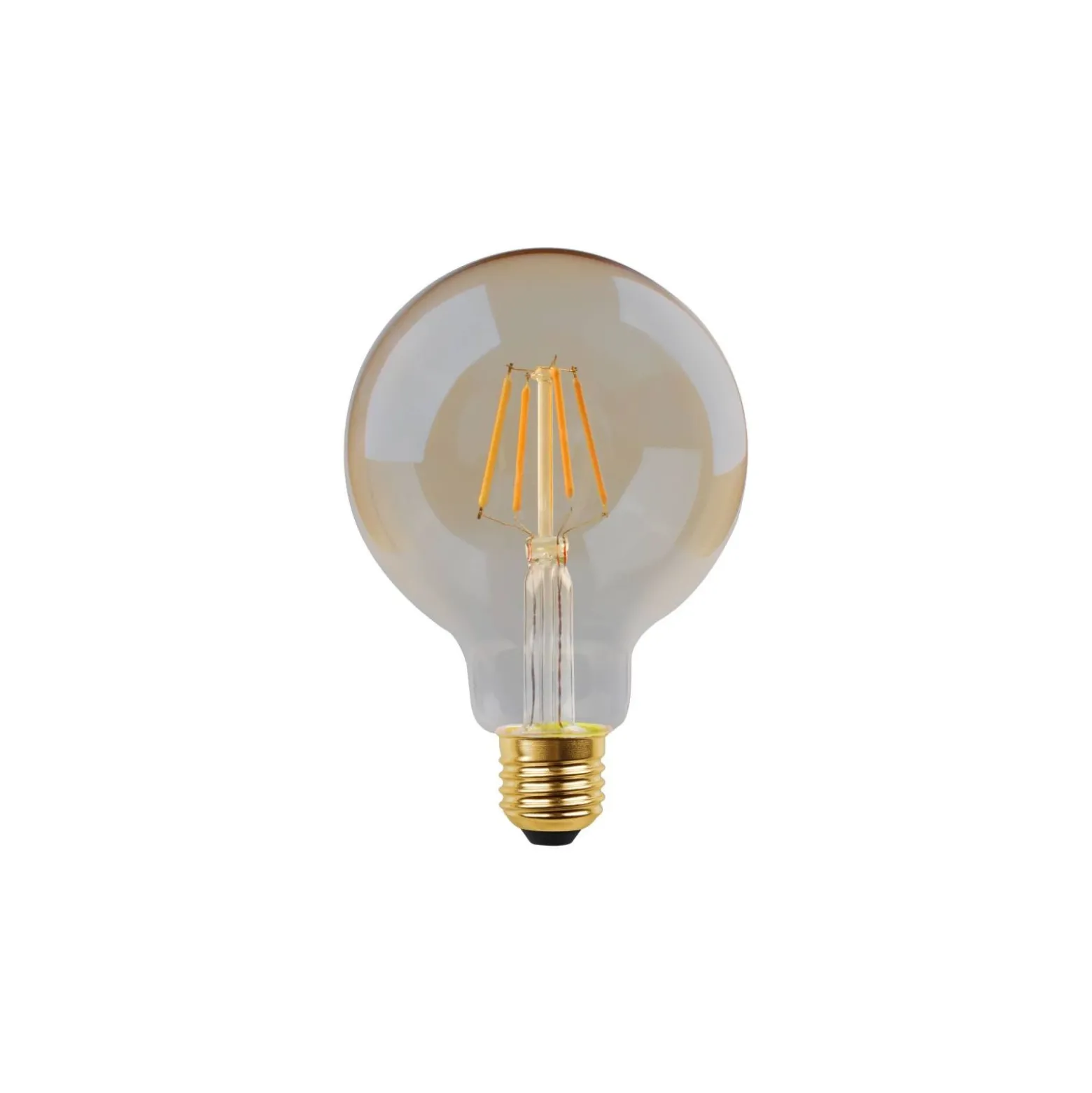 Eglo LED Globe E27 Filament Ambar 4.5W 400lm - 822 Extra Varm Vit | 3-Stegs Dimbar - Ersättare 40W