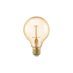 Eglo LED Globe E27 Filament Ambar 4.5W 400lm - 822 Extra Varm Vit | 3-Stegs Dimbar - Ersättare 40W