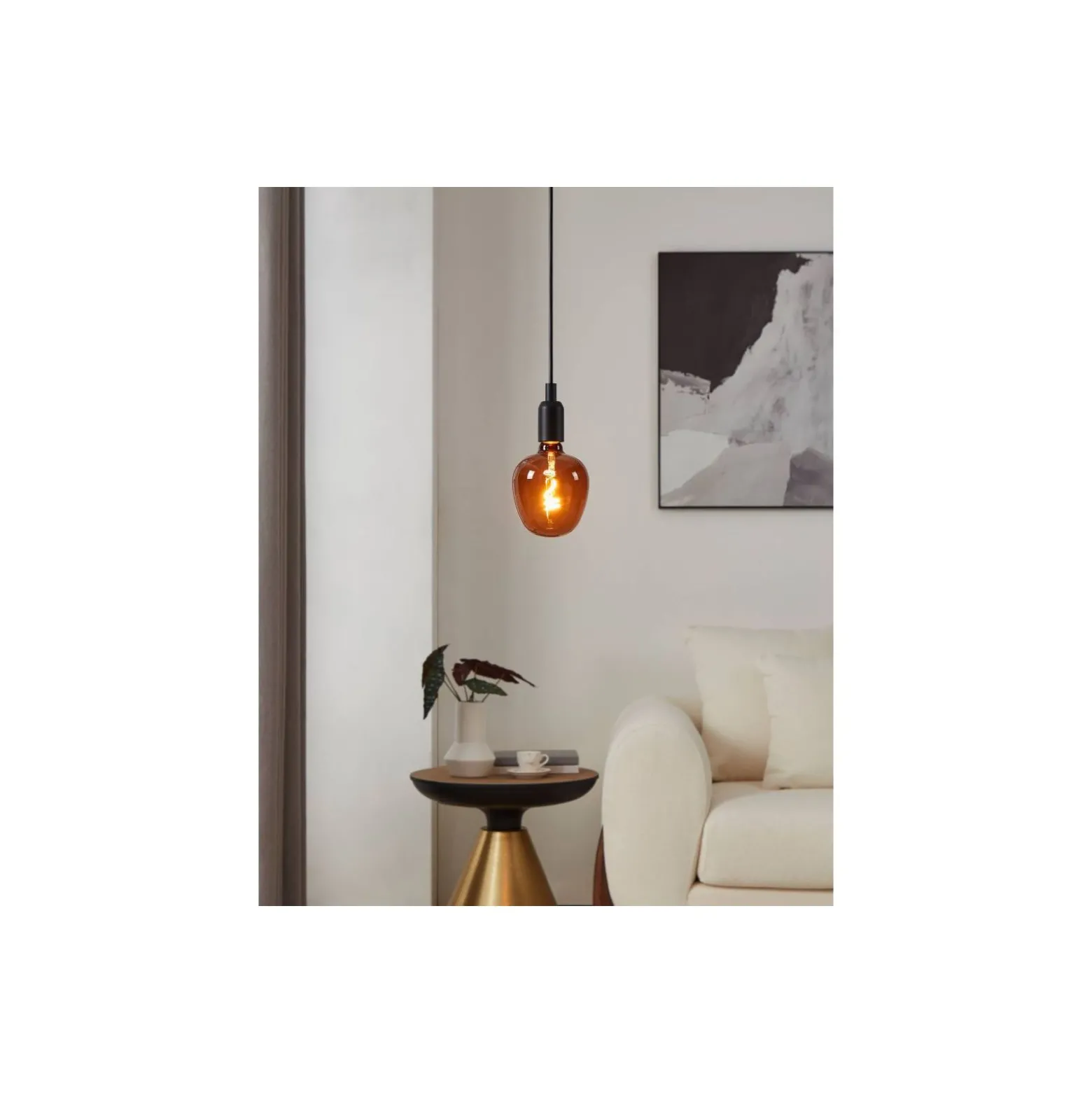 Eglo LED Globe E27 Filament Guld 4W 40lm - 820 Extra Varm Vit | Dimbar - Ersättare 15W