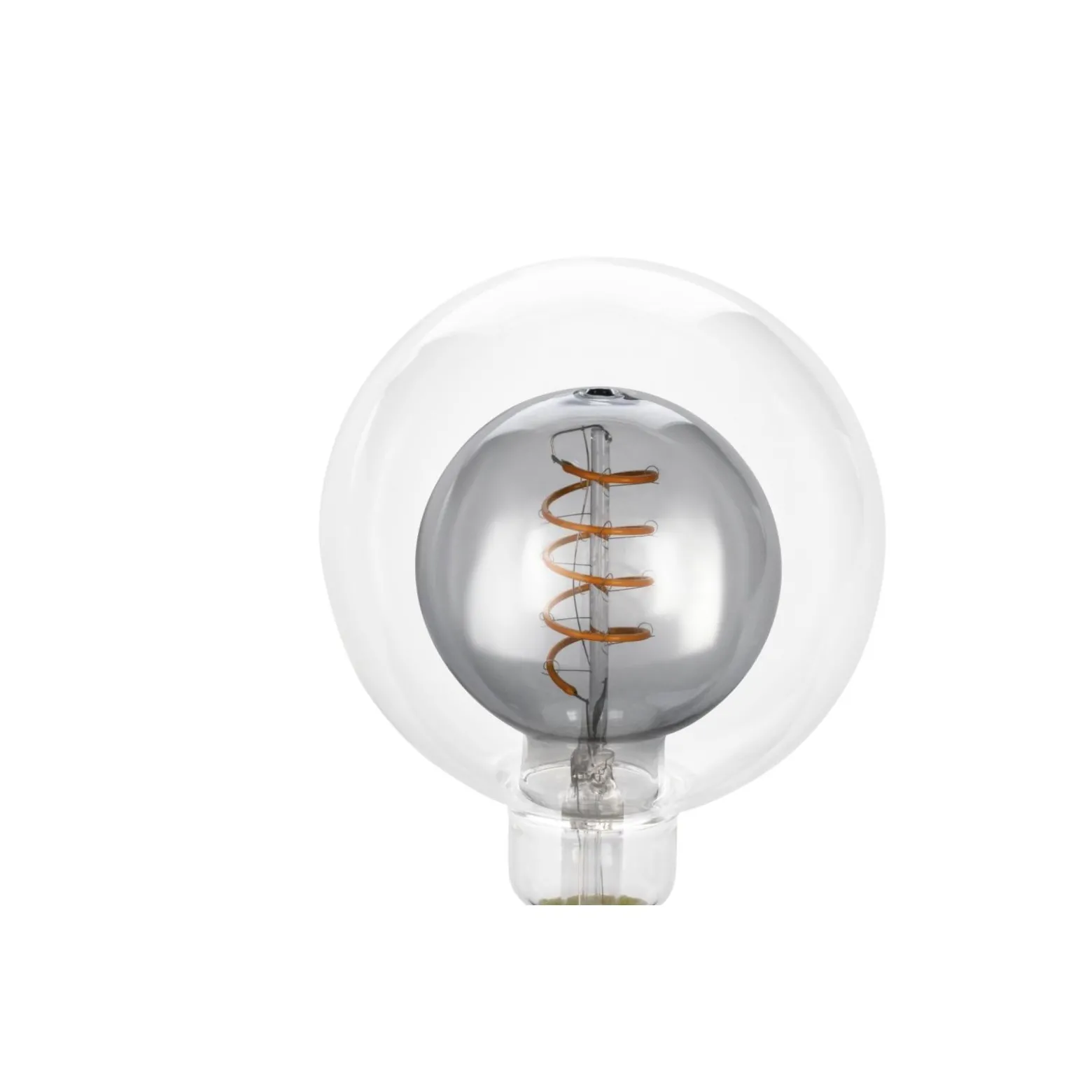 Eglo LED Globe E27 Filament Smokey 2W 80lm - 820 Extra Varm Vit | Dimbar - Ersättare 15W