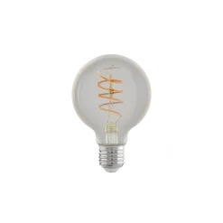 Eglo LED Globe E27 Filament Smokey 4W 270lm - 822 Extra Varm Vit | 3-Stegs Dimbar - Ersättare 25W