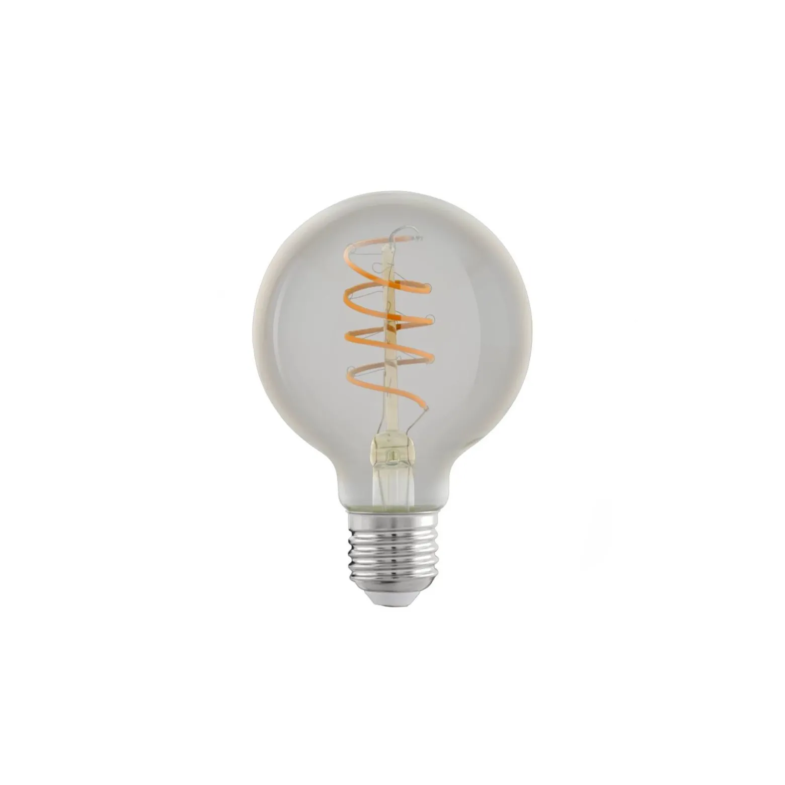 Eglo LED Globe E27 Filament Smokey 4W 270lm - 822 Extra Varm Vit | 3-Stegs Dimbar - Ersättare 25W
