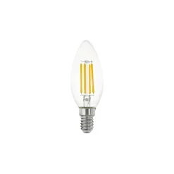 Eglo LED Kronljus E14 Filament Klar 2.2W 470lm - 830 Varm Vit | Ersättare 40W