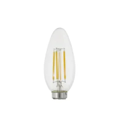 Eglo LED Kronljus E14 Filament Klar 4.5W 470lm - 827 Extra Varm Vit | Dimbar - Ersättare 40W