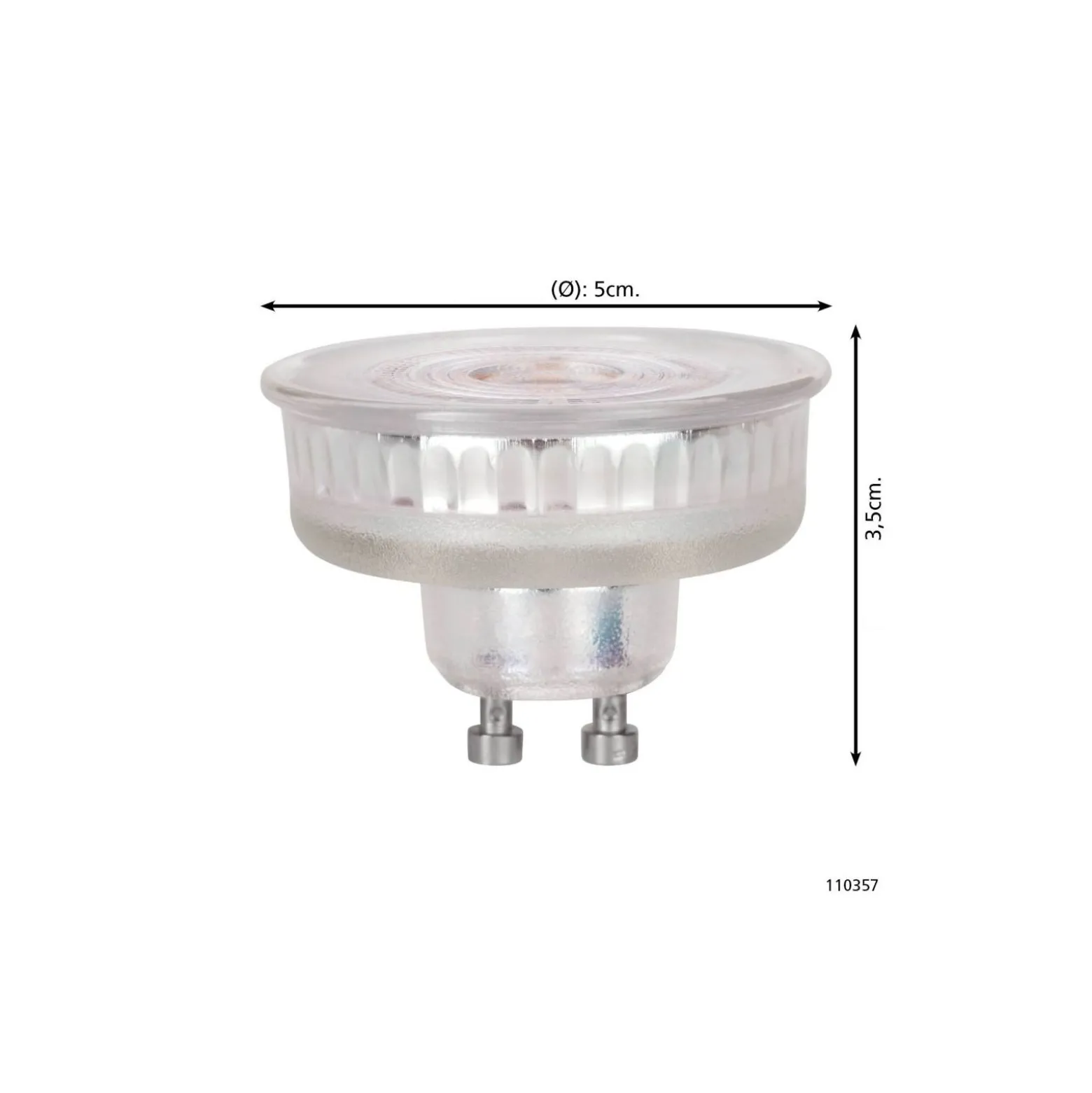 Eglo LED Spot GU10 PAR16 4W 400lm 38D - 827 Extra Varm Vit | Dimbar - Ersättare 57W