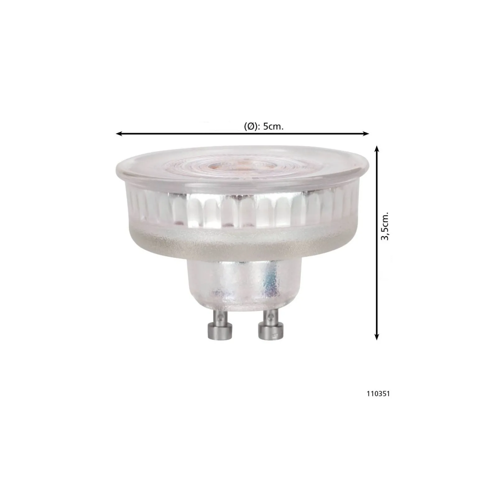 Eglo LED Spot GU10 PAR16 4W 400lm 38D - 827 Extra Varm Vit | Ersättare 57W