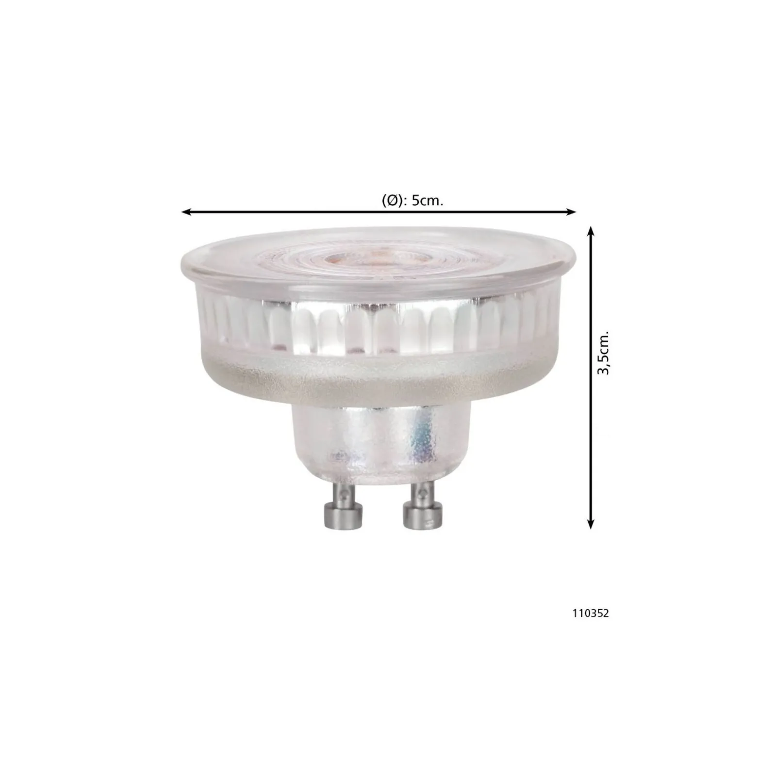 Eglo LED Spot GU10 PAR16 4W 400lm 38D - 840 Kallvit | Ersättare 57W