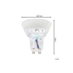 Eglo LED Spot GU10 PAR16 5.8W 500lm 360D - 840 Kallvit | Dimbar - Ersättare 42W