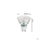 Eglo LED Spot GU10 PAR16 2.5W 450lm 38D - 830 Varm Vit | Ersättare 64W