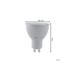 Eglo LED Spot GU10 PAR16 3.4W 400lm 38D - 830 Varm Vit | 3-Stegs Dimbar - Ersättare 57W