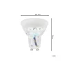 Eglo LED Spot GU10 PAR16 5.8W 500lm 360D - 830 Varm Vit | Dimbar - Ersättare 42W
