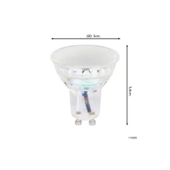 Eglo LED Spot GU10 PAR16 5.8W 500lm 360D - 830 Varm Vit | Dimbar - Ersättare 42W
