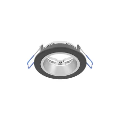 Eglo LED Spot Yebra-Z Plast Svart Silver 4.9W 490lm - 827-865 Justerbar Vit + RGB | 87mm - Utskärning 68mm - IP20 - Zigbee Dimbar