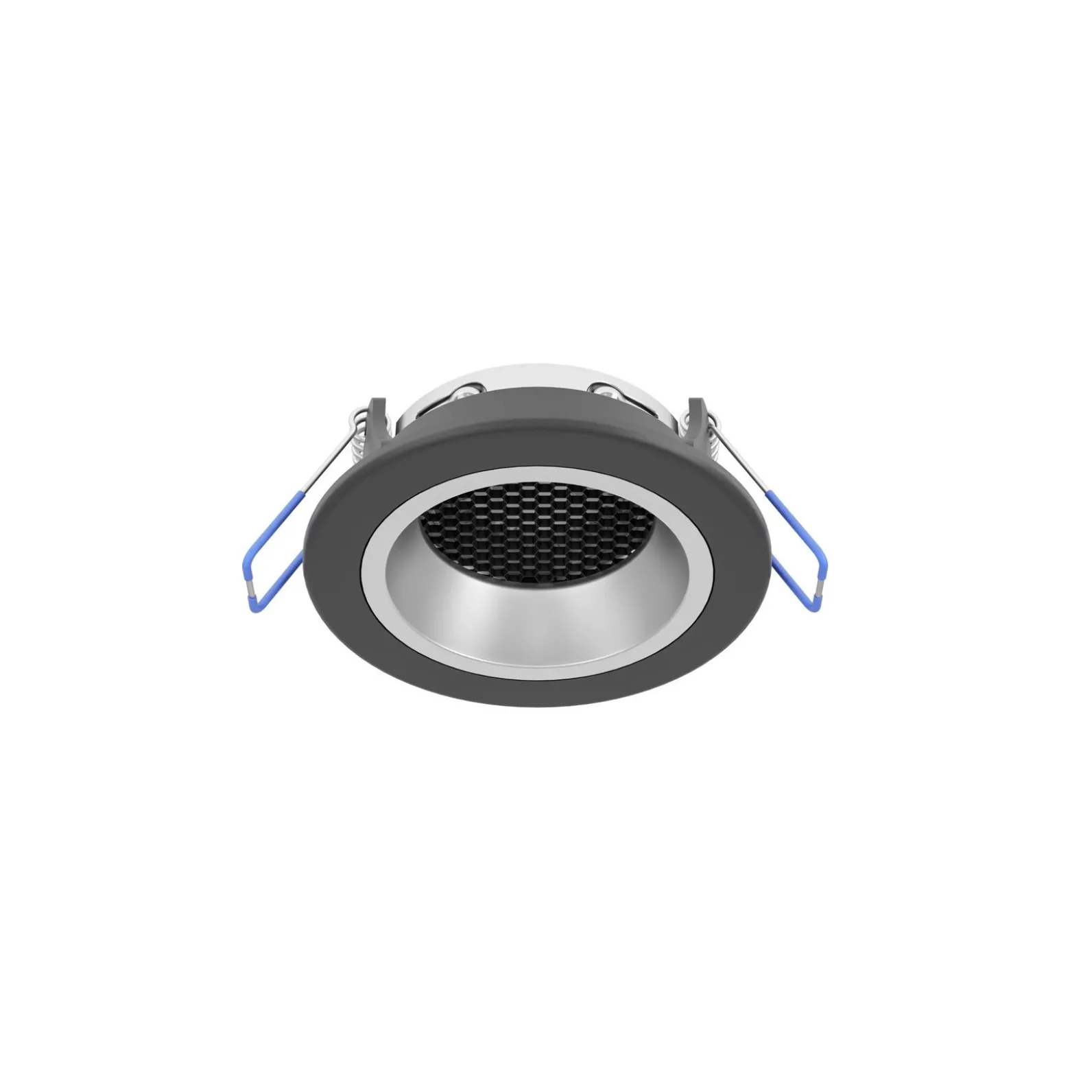 Eglo LED Spot Yebra-Z Plast Svart Silver 4.9W 490lm - 827-865 Justerbar Vit + RGB | 87mm - Utskärning 68mm - IP20 - Zigbee Dimbar