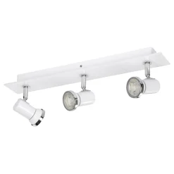 Eglo LED Taklampa Tamara 1 Stål Spot Vit 28W 750lm - 830 Varm Vit | Passande För 3x GU10