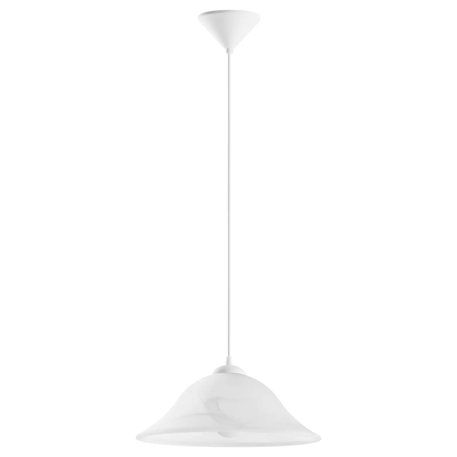 Eglo Pendellampa Albany Plast Vit | 350mm - Passande För 1x E27