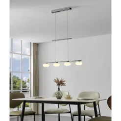 Eglo Pendellampa Aleandro 1 Stål Krom 4W 500lm - 830 Varm Vit | Dimbar